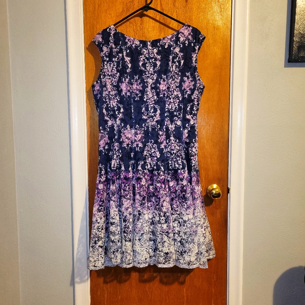 COPY - Danny & Nicole Lace Ombre Fit & Flare dress size 18